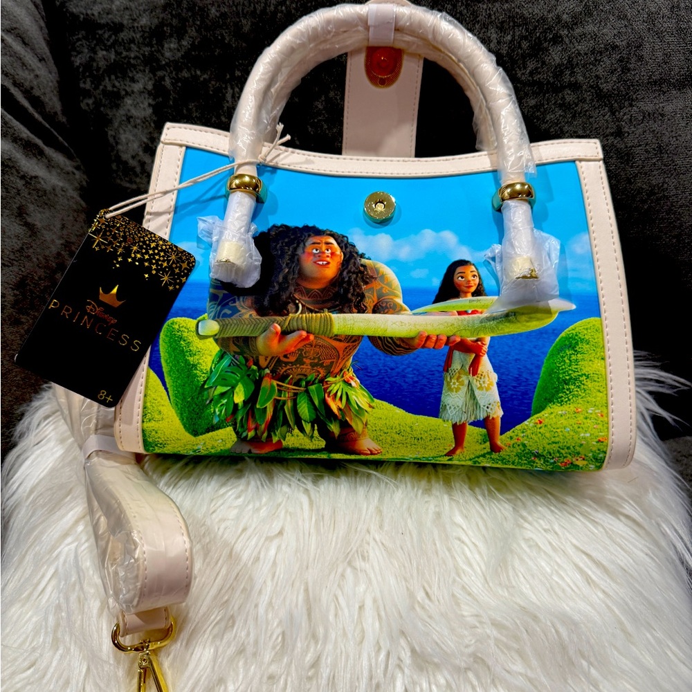 NWT—LOUNGEFLY DISNEY MOANA SCENES CROSSBODY